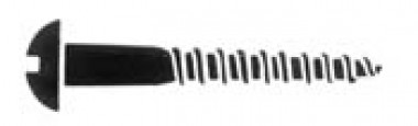 Rounhead woodscrews - black japanned (200 pk)