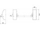 Silver Panic Latch(Reversible) - Click to Zoom